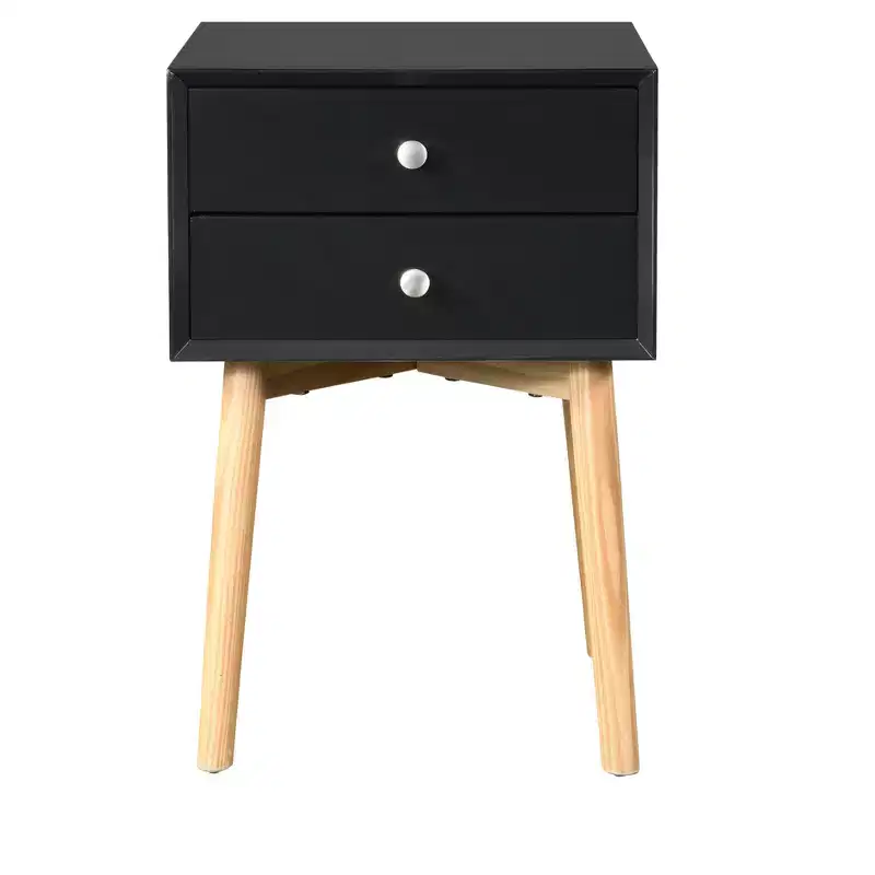 Modern Two-Drawer Nightstand