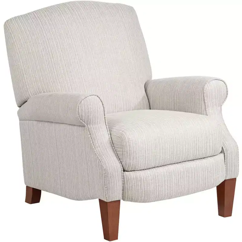 Kensington Hill Morris Off-White with Gray Pinstripe 3-Way Recliner