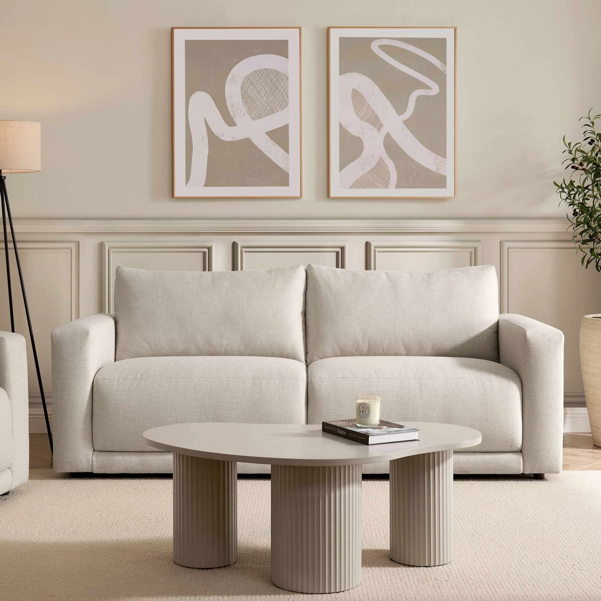 3 Seater Sofa - Beige