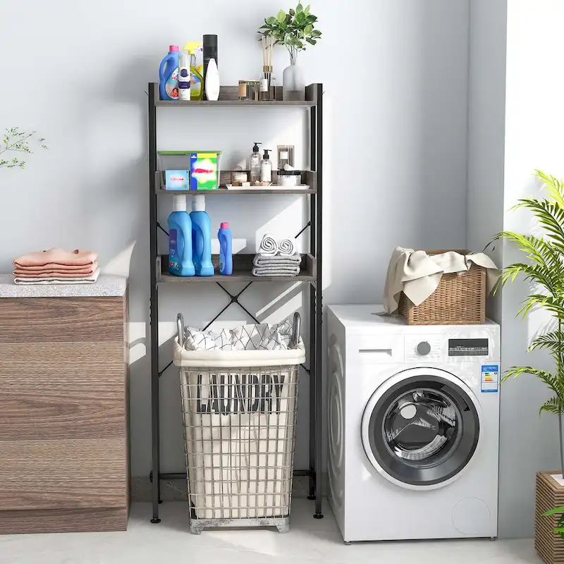 Costway 3-Tier Over-The-Toilet Bathroom Shelf Metal Frame Space Saver - See Details