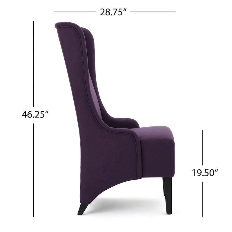 Callie High-back Fabric Dining Chair by Christopher Knight Home - 23.25 L x 28.75 W x 46.25 H