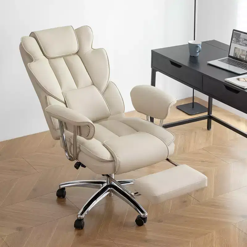 High Back Executive Office Chair, Ergonomic Office Chair with Extra Wide Seat, Lumbar Support and Padded Armrests, Swivel Rolling Home Desk Chair