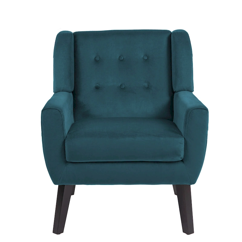 Modern Accent Chair Velvet Armchair - 28.9W x 35.1H x 29.5D