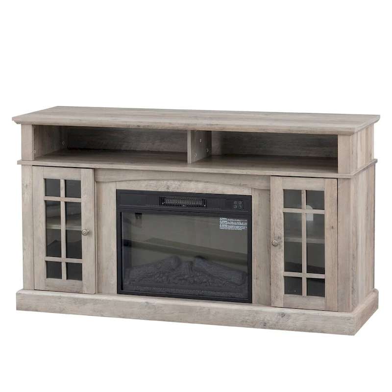 TVstand with electronicfireplace and remote control