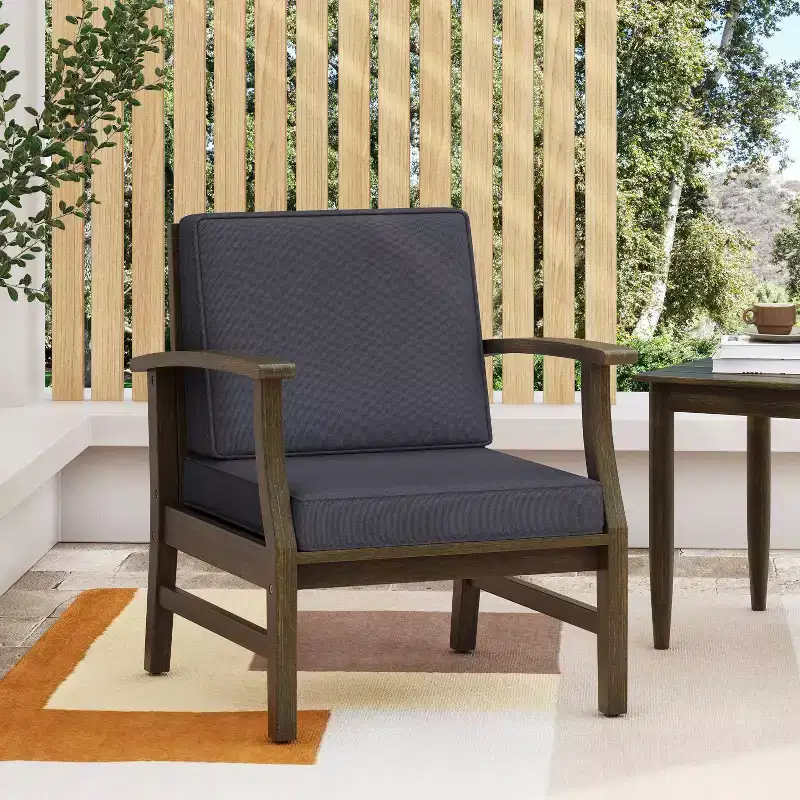 Christopher Knight Home Perla Outdoor Club Chair Acacia Wood