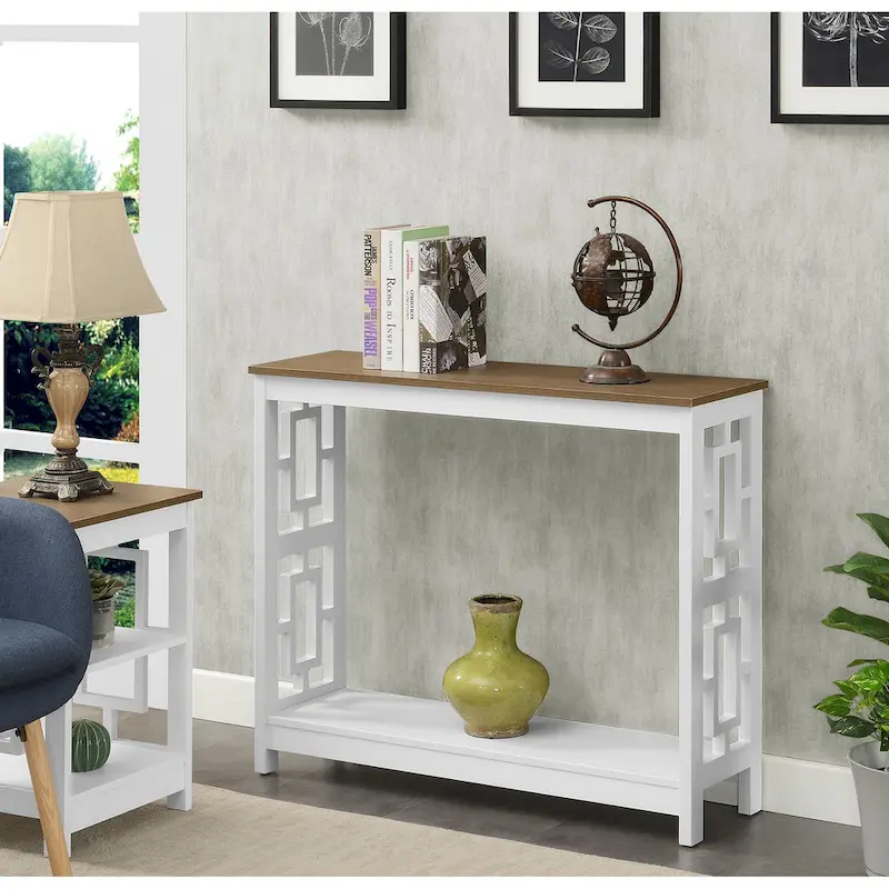 Console Table with Shelf
