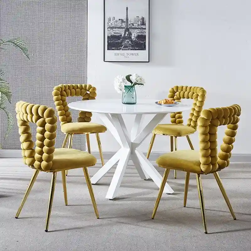 22.04 Accent Chairs with Iron Legs (Set of 2)