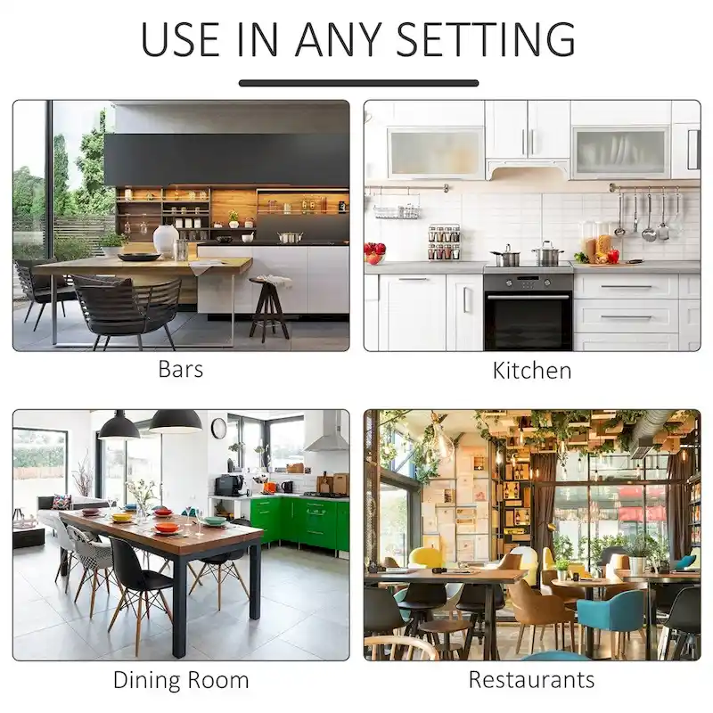 5 Piece Wood Dining Room Table Set with Kitchen Table and Chairs