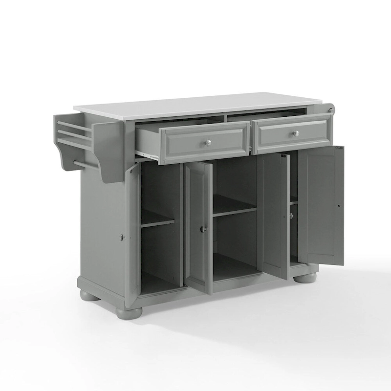 Crosley Alexandria Granite Top Kitchen Island - 18d x 51.5w x 36h