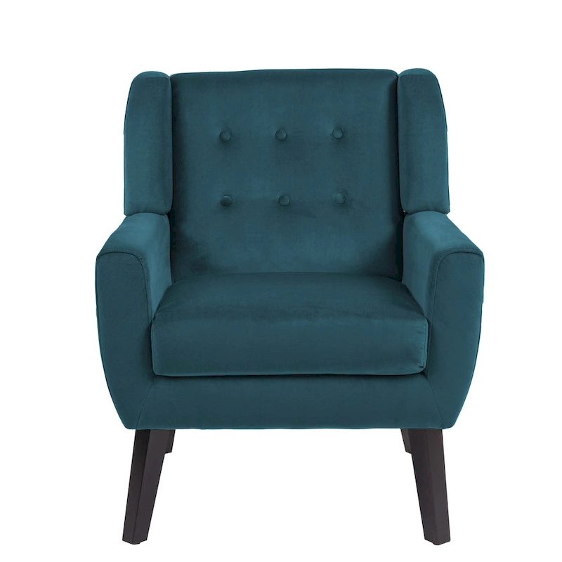 Velvet Upholstered Armchair Tufted Accent Chairs Set of 2