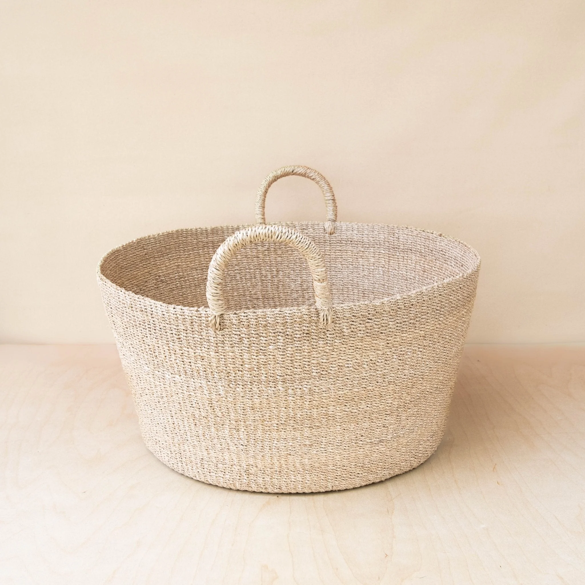 Large Round Woven Basket - Modern Baskets