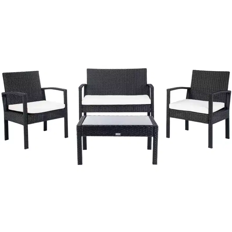 Bassey 4 Piece Living Set - Indoor/Outdoor - PAT7507 - Safavieh