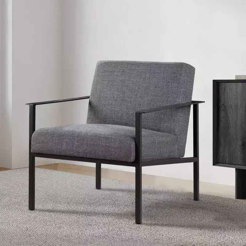 Milano Stationary Metal Accent Chair