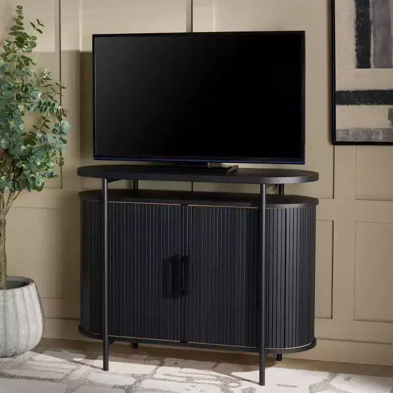 Etka Tambour Doors Compact Sideboard - MED3111 - Safavieh
