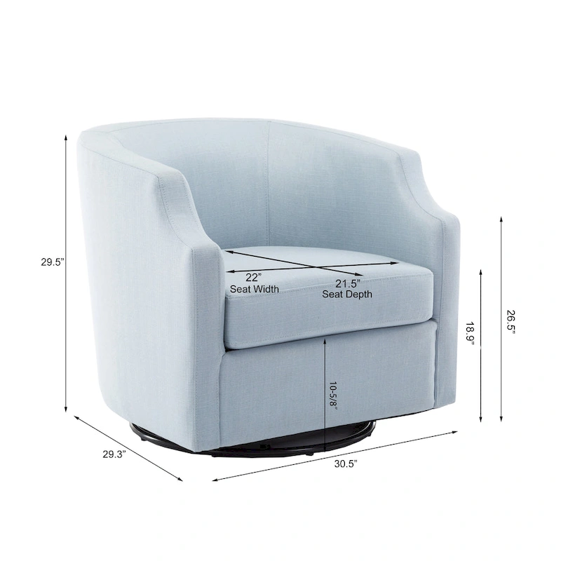 Cayden Swivel Glider Barrel Chair by Greyson Living