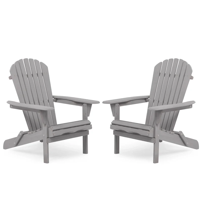 Outdoor Patio Bar Table Set, Table and Chairs Set of 5 Bar Table & Stools Set with Tall Adirondack Chairs Set for 4