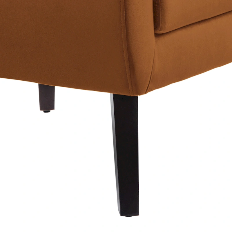 2 Set Modern Accent Chair Velvet Armchair