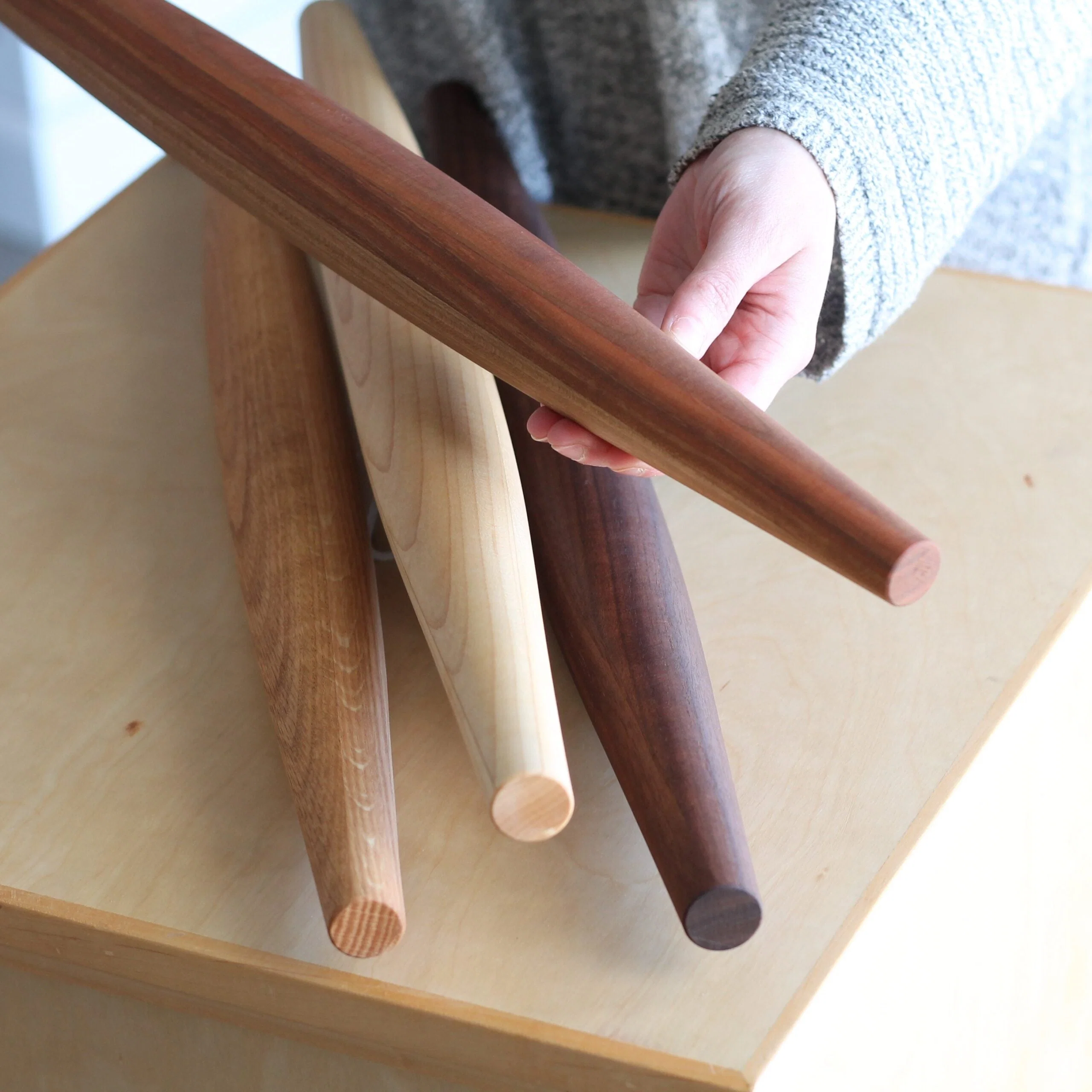 Handmade Solid Wood French Rolling Pin