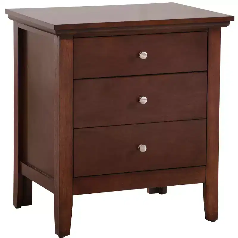 Hammond G5425-N 3 Drawer Nightstand , Cappuccino
