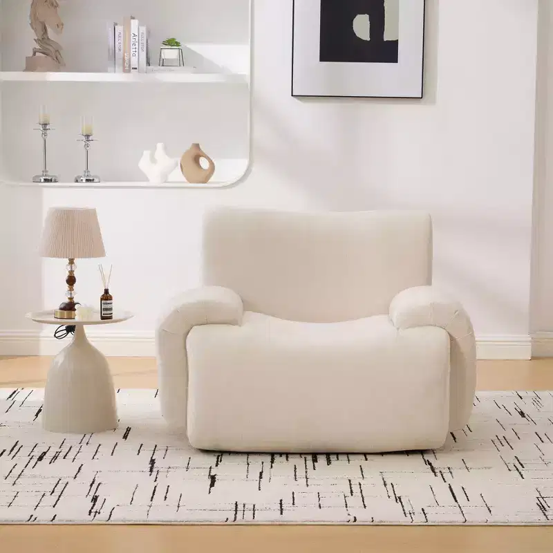 TUYOHW 42 Wide Oversized Boneless Accent Chair,Chenille Upholstered Armchair with Deep Seat,Lounge Sofa Chair for Living Room,Apartment,Bedroom
