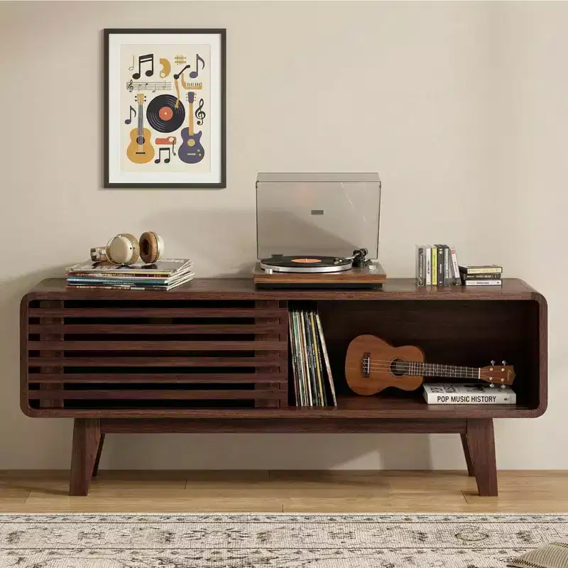 Mid-Century Modern TV Stand for TVs up to 59