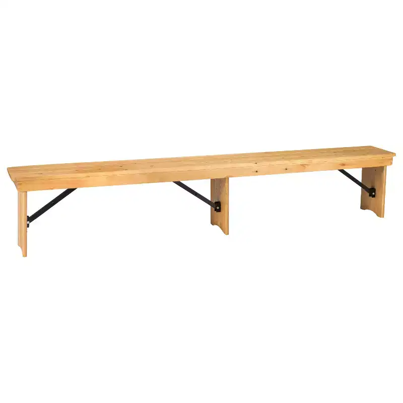 96 x 12 Solid Pine Folding Farmhouse Style Bench