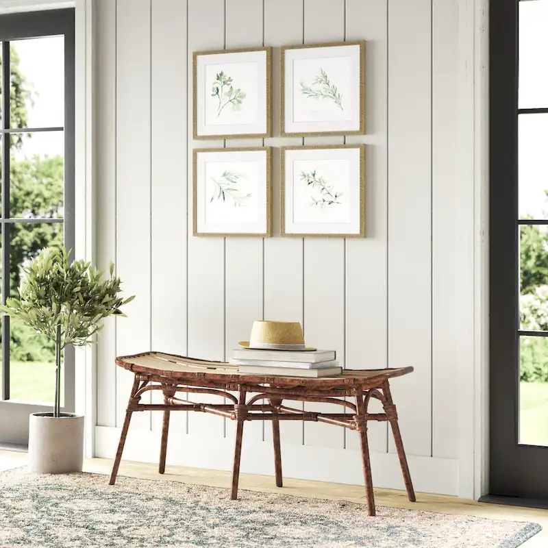 Beyla Rattan Bench