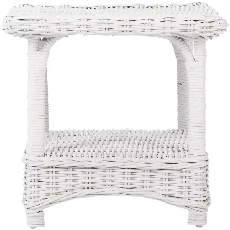 Bowen Side Table - FOX6531 - White - Safavieh Couture