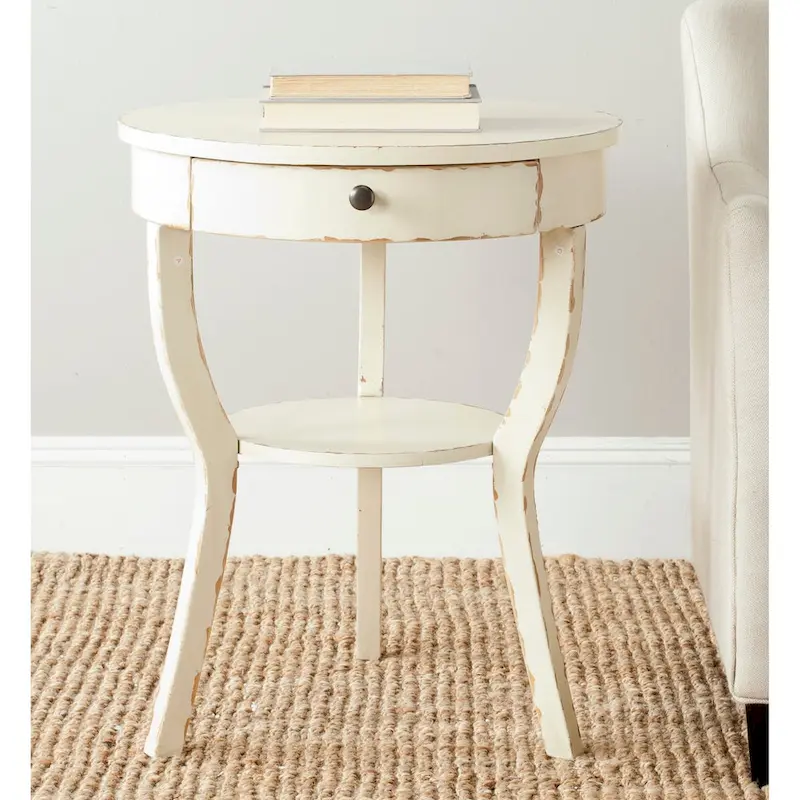 SAFAVIEH Mercedes End Table - 22 x 22 x 30.3 - 22Wx22Dx30H