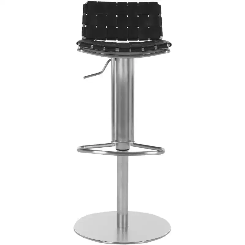 Gas Lift Swivel Bar Stool, Black