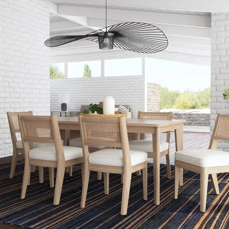 Brentwood 7-Piece Brown Wood Rectangle Dining Set by Homestyles