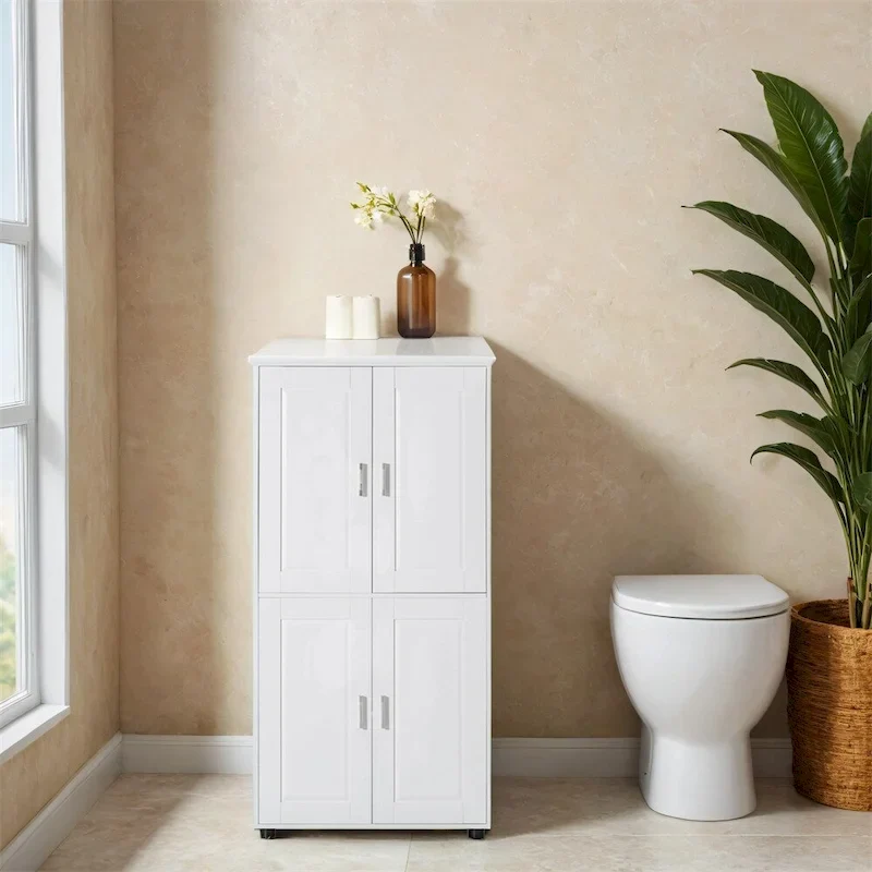 Bathroom Floor Storage Cabinet