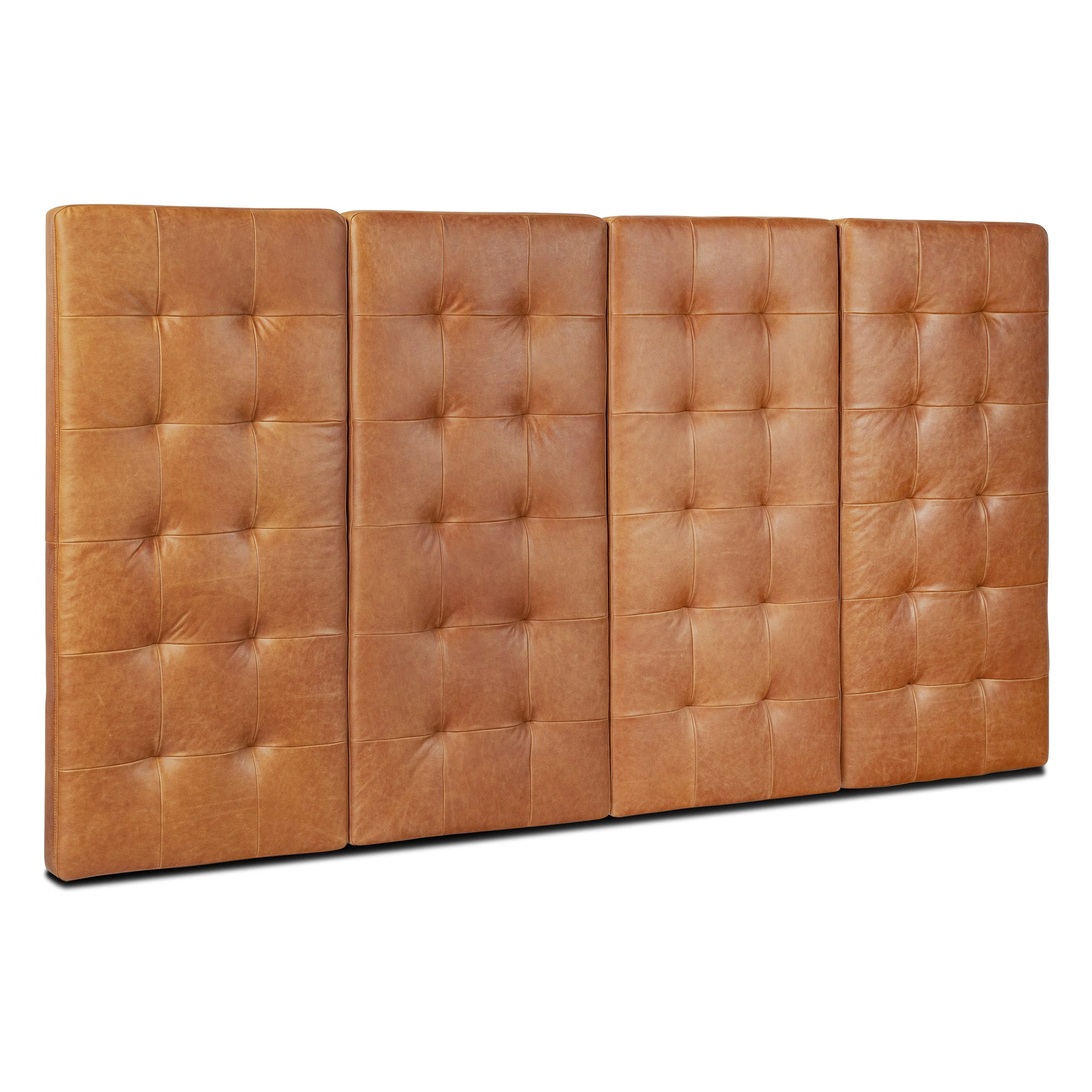 Leather Bed Headboard | Saddle Tan | King