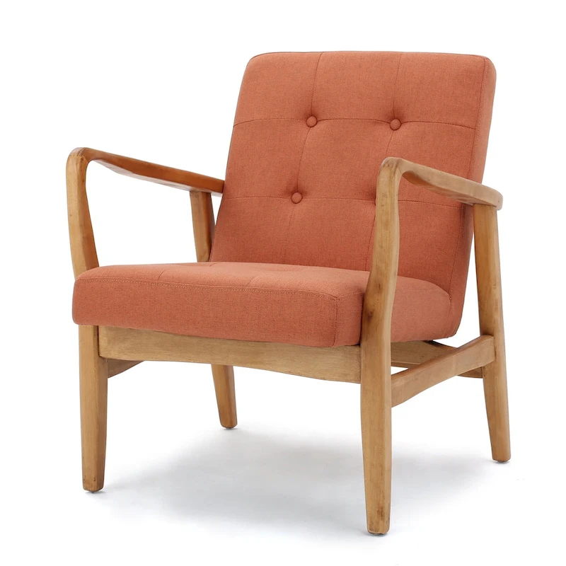 Brayden Mid-century Fabric Club Chair by Christopher Knight Home