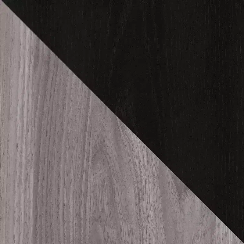 RealRooms Grafton Bar Cabinet, Black Oak