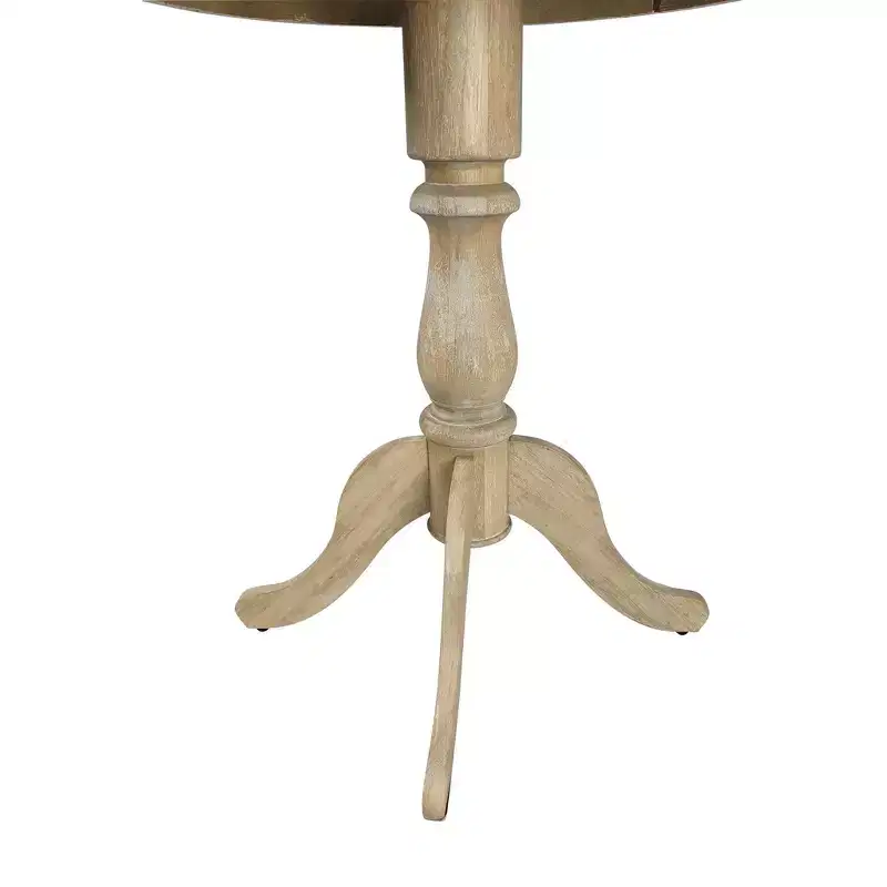 Carolina Living Salem Round Pedestal Bar Table Natural Driftwood