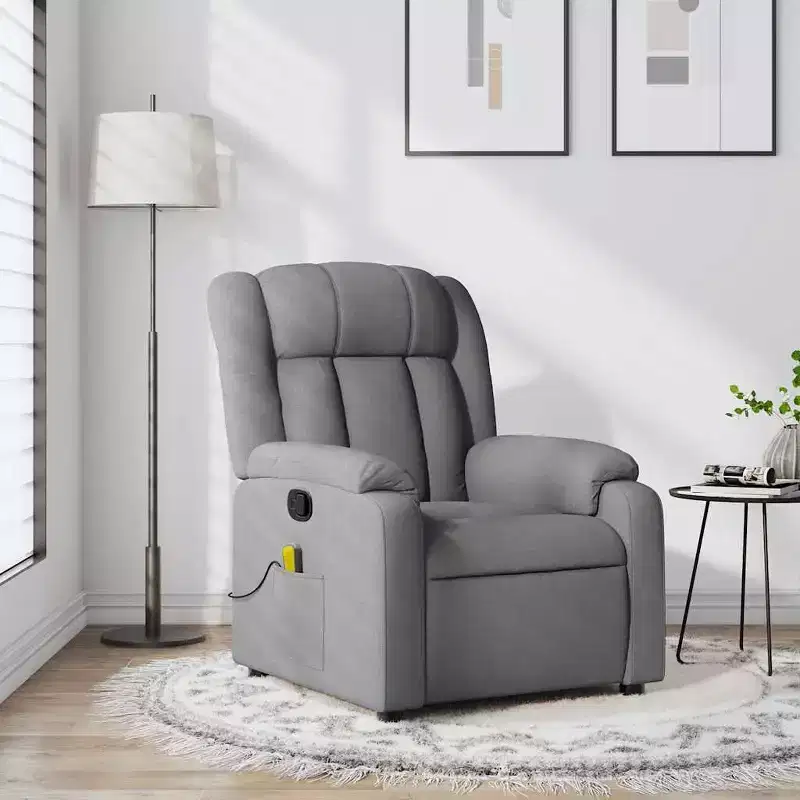 Massage Recliner Chair with Vibration & Adjustable Footrest