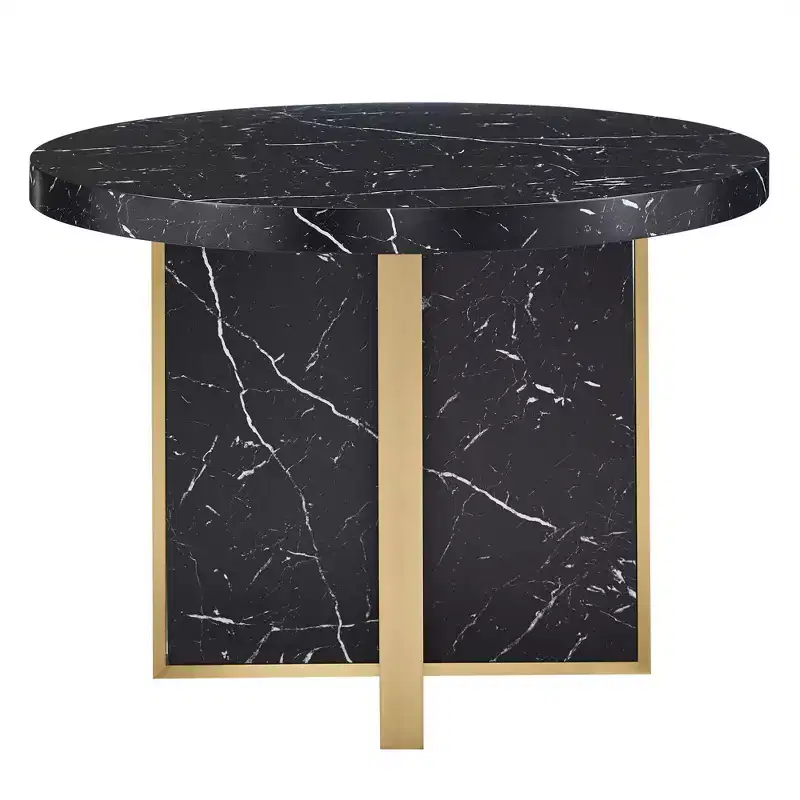 43 Wide Faux Marble Round Dining Table