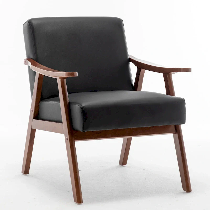 26.37 Wide Faux Leather Accent Chair