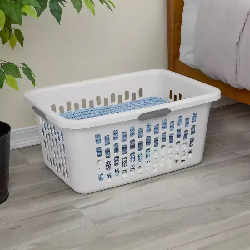 Sterilite Laundry Basket, Plastic Hamper with Handles