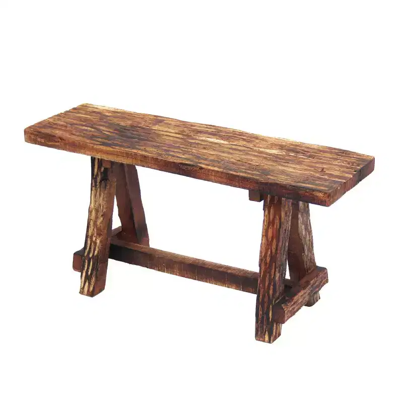 Royal Hampton Wooden Garden Patio Bench With Retro Etching