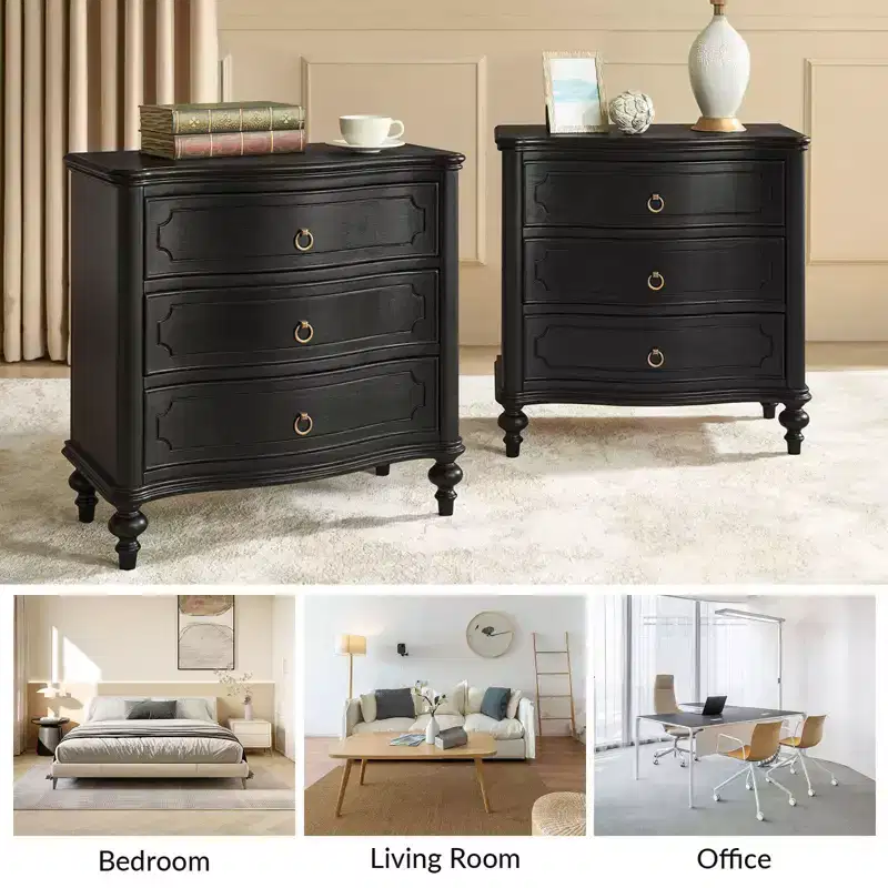 Linus 3-Drawer end table| ART OF LIVING DESIGNS