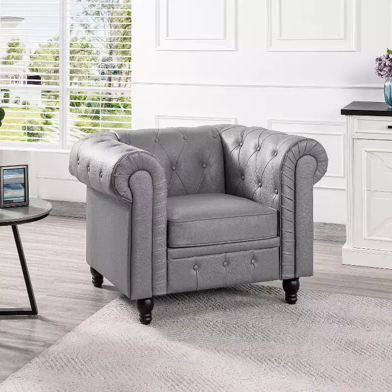 Home Imports Emporium Diamond Tufted Accent Chair