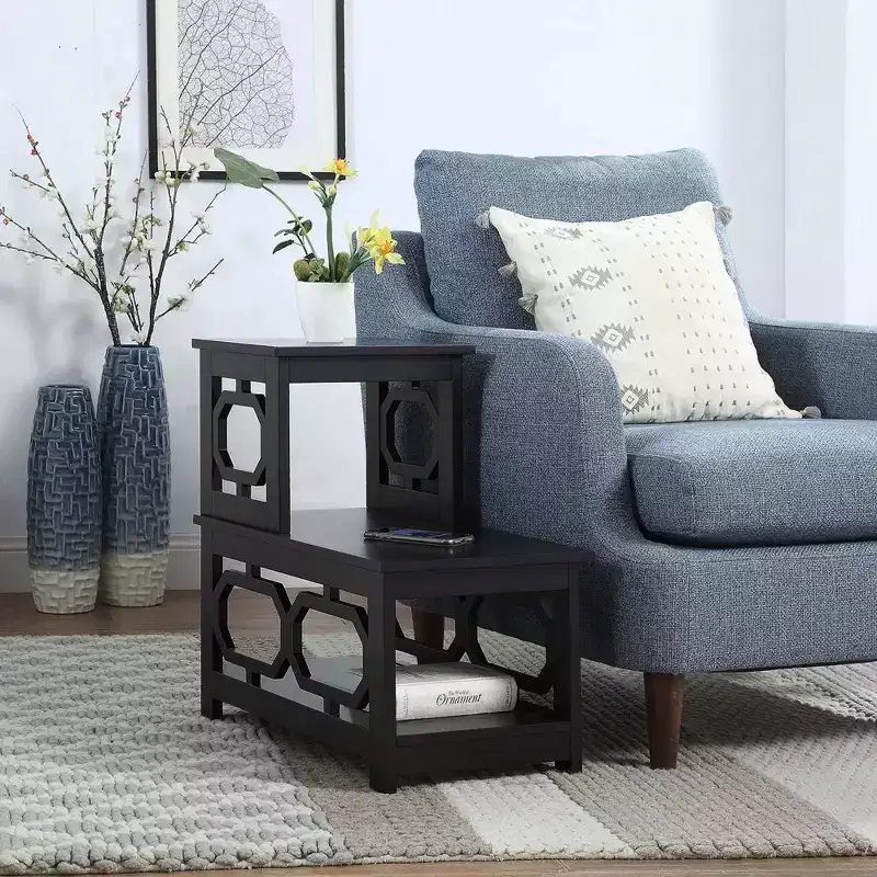 Omega 2 Step Chairside End Table - Breighton Home