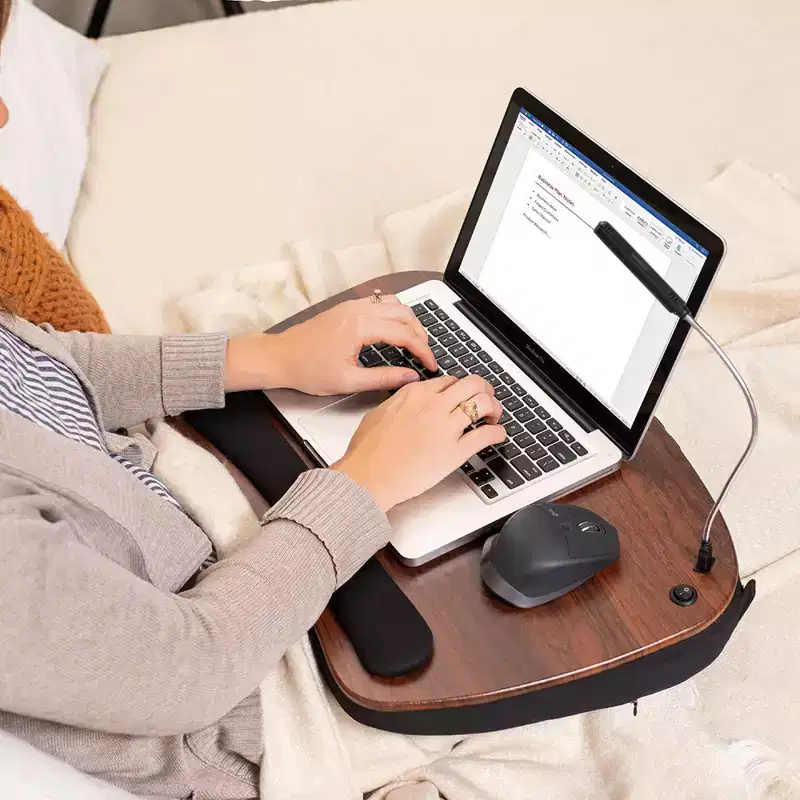 Mini Lap Desk with Memory Foam Cushion for Laptops up to 15