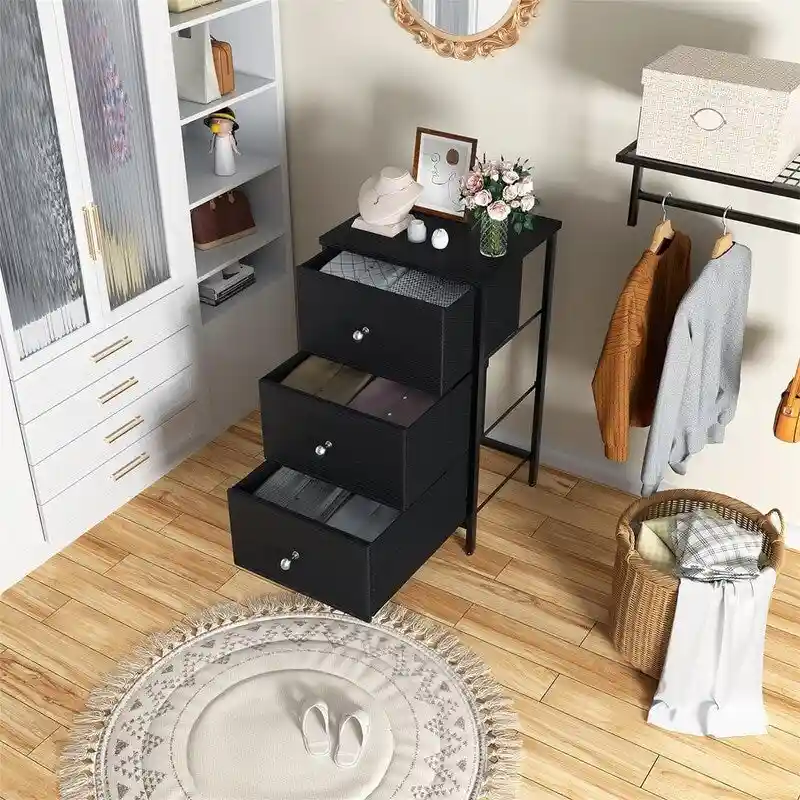 Night Stand with 3 Drawer