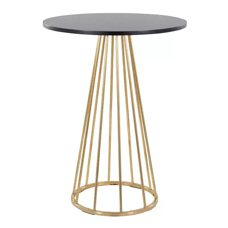 LumiSource Canary MDF Counter Table Gold/Black