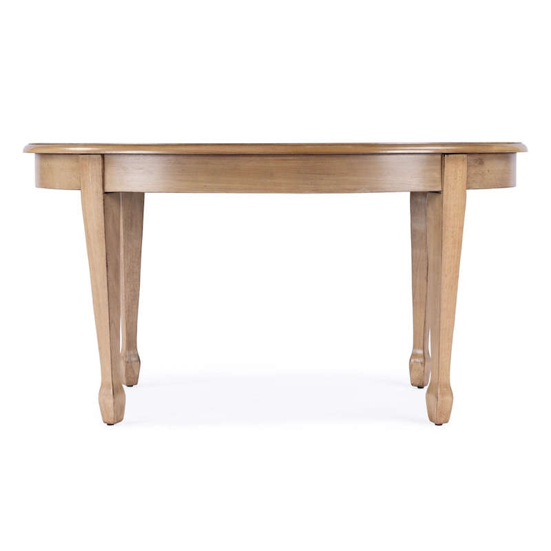 Clayton Oval Wood Inlay Cocktail Table
