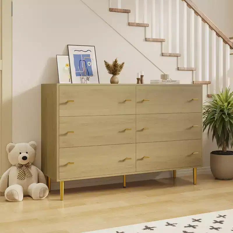 Farmhouse 6-Drawer Dresser, 47.2