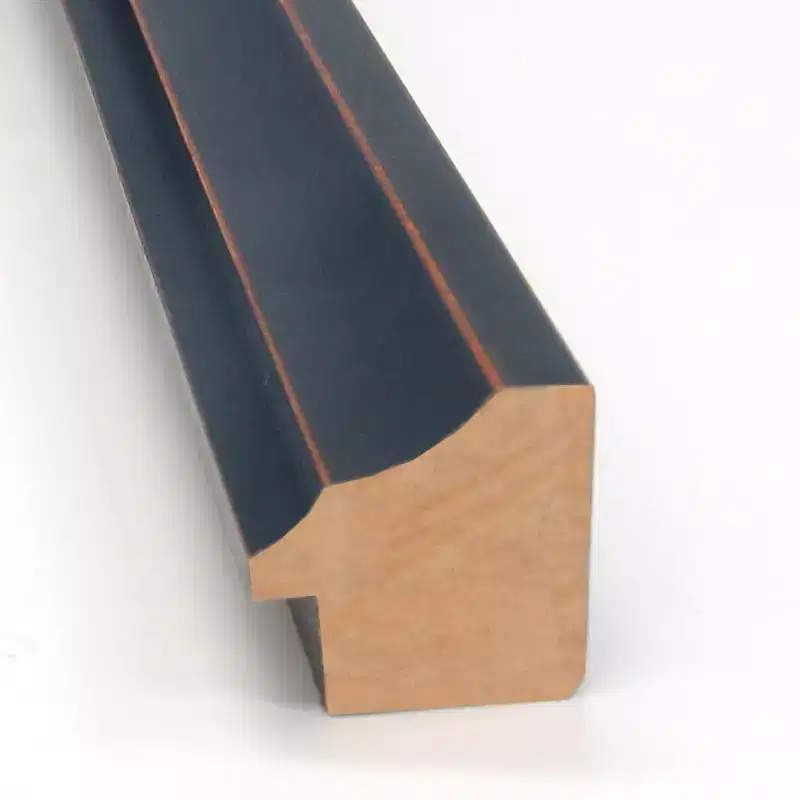 40 x 29 Non-Beveled Scoop Wood Bathroom Wall Mirror Dark Bronze - Amanti Art: Rectangle, Modern Style, Wall Mounted